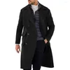 Trench-Coats Men's Brand Abordable Fashion Haute qualité largement applicable Tergan Cardigan Double Breas Breas Neck Diswear