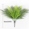 Dekorativa blommor 52 cm 9Leaves Artificiella tropiska växter Fake Palm Plant Branch Green Leaves For Home Garden Office Jungle Carnival