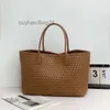 Nouveau sac à main Cabat Woven Leather 2024 Sacs classiques Bottgas Totes double face TOTE TOTE FEMME TOSE ONE épaule Venetas Grand sac de commerce de capacité de sac FSST