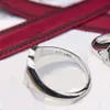 Fashion Red Blue enamel Love ring High quality 925 sterling silver brand designer ring for women's wedding parties Daily Outfit gift jewelry with original box
