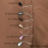 Броши 12 шт. Установите мусульманские хиджаб Drop Pearl Clip Brooch Pins Безопасность шарфа для хиджаб