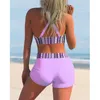 Swimwear féminin 2024 Plus taille Sexy Sexy Sexe Femme MAISLE BIKINI Set BodySuit Tankini Bathining maillot de bain Swim Beach Wear