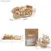 3D Puzzles Kinds 3d Wooden Puzzles Jigsaw for Child Assembling DIY Mechanical Models Blocks Toy To Build Boys Motorcycle Air Ship Car Train Y240415