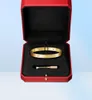 Braccialeta di braccialetto d'amore con designer di cacciavite gioielli oro braccialetti platino rosa oro 4 diamanti da 61 mm braccialetti regalo di nozze titani5784658