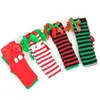 Sexy Socks Womens Knee High Red Green Cute Bow Stripe Christmas Stockings Winter Warm Sexy Solid Color Stockings 240416