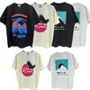 デザイナーRhude Shirt Mens Tシャツ夏ファッションショートスリーブティー23SSヨーロッパアメリカ男性女性ラウンドネックTシャツコットンプリントシャツショーツUS S-XL