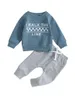 Zestawy odzieży Baby Girl Winter Outfits Przytulne dzianinowe legginsy Swatoty Zestaw niemowlęta