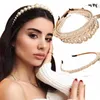 Pearl Hairbands for Women Sweet Headband Hoop Hoop Uchwyt ślubny ślubne nakrycia głowy Lady Eleganckie fi włosy akoria s6pp#