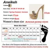 Slippers Aneikeh Sexy Leopard Platform Sandals High Heels 2023 Summer Slippers Mule Womens Fashion Peep Toe Slippers Club Shoes Slippers J240416
