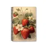 Strawberry Spiral Notebook Memorando notepad 120 páginas escrevendo para notas de diário de registro de estudo GRILS GRILS DIÁRIO DIÁRIO DO JORNO PRESENTES