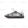 Wales Bonner Schuhe Pony Leopard Tonal Sammbait Creme Weiß Silber Kern Schwarzer Sporty Rich Designer rot weiß grüne Männer Frauen Sport mit Co-Branded Schuhen Größe 36-45 4966