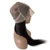 24 polegadas 12a Cabelo -virgem indiano cor natural cor natural 4x4 Silk Top Wig Full Lace para Mulher Negra