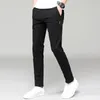 Męskie lekkie spodnie swobodne Slim Fit Classic proste spodnie Summer Cotton Joggers Solid Army Green Etrapt Mężczyzna 240415