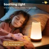 Lampen tinten kinderen nachtlicht baby dimable touch light slaapkamer 13 rgb kleur externe bediening USB laadtafel nachtlampje Q240416