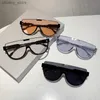 Güneş Gözlüğü Lüks Marka Tasarımcısı Yarım Çerçeve Büyük boy güneş gözlüğü Kadınlar Vintage Moda Güneş Gözlükleri Modaya Modaya Dönüş