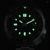 Mujeres de pulsera Heimdallr Vintage Mens Watch de buceo de 20atm Reloj de movimiento automático de álamo automático 44 mm C3 C3 C3