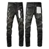 Designer Mens Purple Jeans For Mens Purple Brand Jeans Skinny Trender Unistessed Black Ripped Biker Slim Fit Motorcykel Mans Stacked Baggy Pants Hole Riving Denim Yu