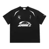 Men's T Shirts 23SS Vintage Racing Suit Short Sleeved TEE Men Women Oversize Embroidered Logo Casual T-Shirt