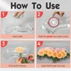 Vases Clear Acrylic Modern Vase S Shaped Rectangular Flower Drop