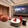 2024 Top 16: 9 Apr Anti Light fester Rahmenprojektionsbildschirm für Standard/Long Throw -Projektoren Home Cinema