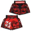 MUAY THAI SORTS BURMABLE FIBTRAT KICKBOXING PANTS Men Femmes Kids Arts martiaux Sanda BJJ Grappling Kick Boxing Training Trunks 240402