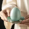 Tea Pets Ceramic Ru Porcelain Pet Egg Sky Blue Can Raise Table Ceremony Accessories Home Decoration Play Small Ornaments