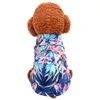 Haustier Hund Hawaiian Flower Hemd lässig atmungsaktive Dünnsektion Kleidung Kühle Katze Weste 240416