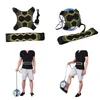 Transportörer slingar ryggsäckar Justerbar fotbollsparktränare Soccer Ball Training Equipment Solo Practice Elastic Belt Sports Drop Deliv OT5ZO