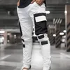 Herrbyxor Stylish Sports Trushers Delicate Casual Slim Fit Men Jogger Contrast Color for Sport