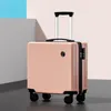 Akschriften 18/20 inch Trolley Bagage Bag ABS PC Student Lichtgewicht Zipper Combinatie Lock Fashion Travel -koffer op wielen