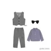 Abiti in Giappone Baby Boys 1 anno abito da compleanno Prince Kids Vest Pants Bowtie Dress Destino per bambini COSTRUTTO PER PARTENZA DELLA PERSONALE