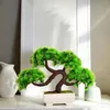 Decoratieve bloemen kunstmatige bonsai boombureau display nep plant potten faux voor slaapkamertafel woonkamer indoor boekenplank