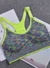 Spaghetti Lu Strap Align Bra, Mulheres ajustáveis acolchoadas para o ginásio de corrida Fiess Running Athletic, Ensamless Yoga Sports Bra Top Lemon Gym Workout