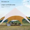 Buitenwolk dakluifel tent grote camping verdikte zonnebrandcrème en regenbestendige dubbele peak 240416