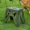 Przenośne składane stołek w stylu japońskim krzesło rybackie o wysokim obciążeniu wzmocnionym PP plastikowy Trójkąt Trójkąt stołek 240412