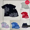 Mens Syna World Tshirts Conjunto 5A Tee Impressa Designer camiseta curta y2k camiseta gráfica e shorts hip hop
