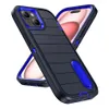 3 I 1 Heavy Duty PC+TPU Rugged Phone Cases för iPhone 15 14 12 11 Pro Max 13 Mini X Xs Max Samsung S24 Ultra Plus stötsäkert fodral omslag