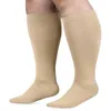 Chaussettes sexy 1 paire chaussettes de compression de grande taille pour les femmes et les hommes de galet de moquettes larges de genou 240416