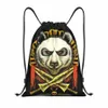 Sac à cordon de garniture Panda Vintage personnalisé pour magasin de yoga Sac à dos féminin Men Sword Bear Sports Gym Sackpack X2ax #