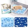 Pet Ice Pad Snow Animal Pattern Summer Dog Cooling Mat Sleeping Blanket For Bed Car T1R5 240416