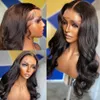 Body Wave Human Hair Wigs 4x4 5x5 13x4 Wig en dentelle transparente pour les femmes noires 30 32 34 36 38 40 pouces de cheveux naturels pré-cueillis