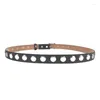 Belts Universal Waist Belt With Adjustable Pin Buckle Harajuku Large Rivet Decor For Women Coat Dress