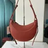 Bolsa de nicho de nicho francês Crescent Bag Bag Crossbody Mulheres Mulheres da moda e minimalista Bolsa de sela de couro genuína 240402