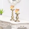 Kerzenhalter Metallhalter Blume Candlestick Tisch Home Weihnachtsdekor Bronze Candelabra Mode Hochzeitsregime Moro xx