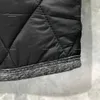 2024 Designers Tom Browns Nieuwe High Necked Down Jacket TB Heren en Dames Casual Diamond Grid Top met patchwork gebreide mouwen