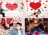 Wall Stickers Wall Stickers Red LOVE Heart Window Decals DIY Self Adhesive Decorations For Wedding Anniversary Valentine Day Glass9426932