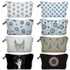 Vrouwen voor cosmetische tas Evil Eye Patroon Digitale druktoiletietas voor reisorganisator Make -uptas vrouwelijke shopper potloodkas H1CS#