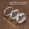 2mm 4,5 mm 6mm 925 Pure Silver smycken fingerringar för kvinnor och män enkla parringar smidigt bröllopband för älskare