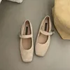 Casual Shoes YATAGODY Size 35-40 Ballet Flats For Women Suede Leather Mary Jane Low Heels Ballerinas Spring 2024 Work Office Lady Dress
