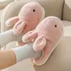 Slippers Cute Animal Rbit Slipper For Women Fashion Kawaii Fluffy Winter Warm Female Cartoon Indoor House Funny Shoes